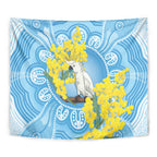 World Diabetes Day Australia Tapestry Yellow-crested Cockatoo Golden Wattle Aboriginal - Aussie Hoodie