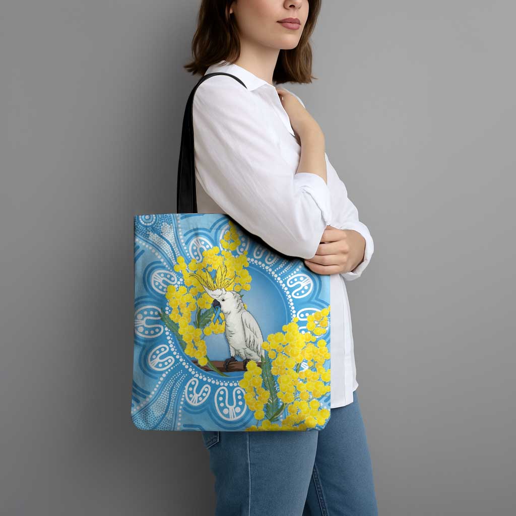 World Diabetes Day Australia Tote Bag Yellow-crested Cockatoo Golden Wattle Aboriginal - Aussie Hoodie