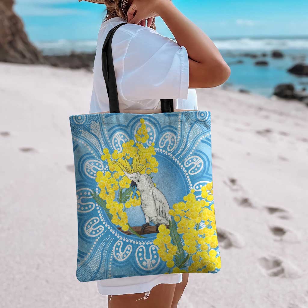 World Diabetes Day Australia Tote Bag Yellow-crested Cockatoo Golden Wattle Aboriginal - Aussie Hoodie