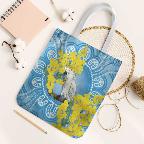 World Diabetes Day Australia Tote Bag Yellow-crested Cockatoo Golden Wattle Aboriginal - Aussie Hoodie
