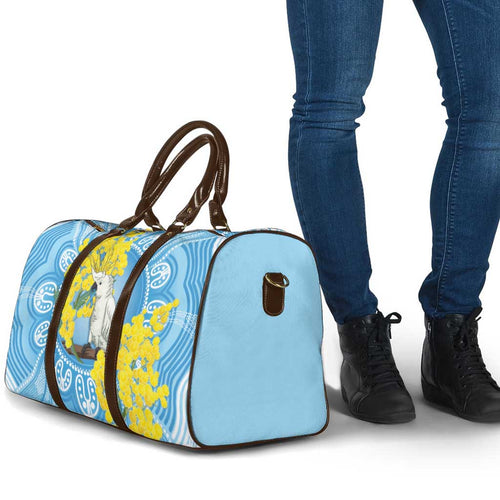 World Diabetes Day Australia Travel Bag Yellow-crested Cockatoo Golden Wattle Aboriginal - Aussie Hoodie