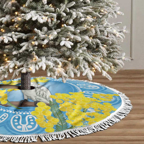 World Diabetes Day Australia Tree Skirt Yellow-crested Cockatoo Golden Wattle Aboriginal - Aussie Hoodie