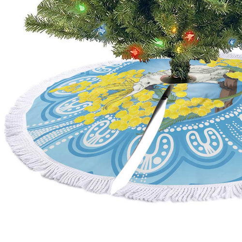 World Diabetes Day Australia Tree Skirt Yellow-crested Cockatoo Golden Wattle Aboriginal - Aussie Hoodie