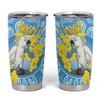 World Diabetes Day Australia Tumbler Cup Yellow-crested Cockatoo Golden Wattle Aboriginal - Aussie Hoodie