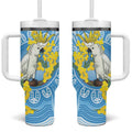 World Diabetes Day Australia Tumbler With Handle Yellow-crested Cockatoo Golden Wattle Aboriginal - Aussie Hoodie