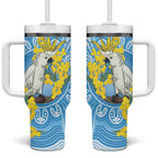 World Diabetes Day Australia Tumbler With Handle Yellow-crested Cockatoo Golden Wattle Aboriginal - Aussie Hoodie
