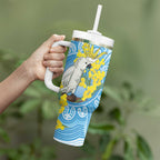 World Diabetes Day Australia Tumbler With Handle Yellow-crested Cockatoo Golden Wattle Aboriginal - Aussie Hoodie