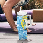 World Diabetes Day Australia Tumbler With Handle Yellow-crested Cockatoo Golden Wattle Aboriginal - Aussie Hoodie