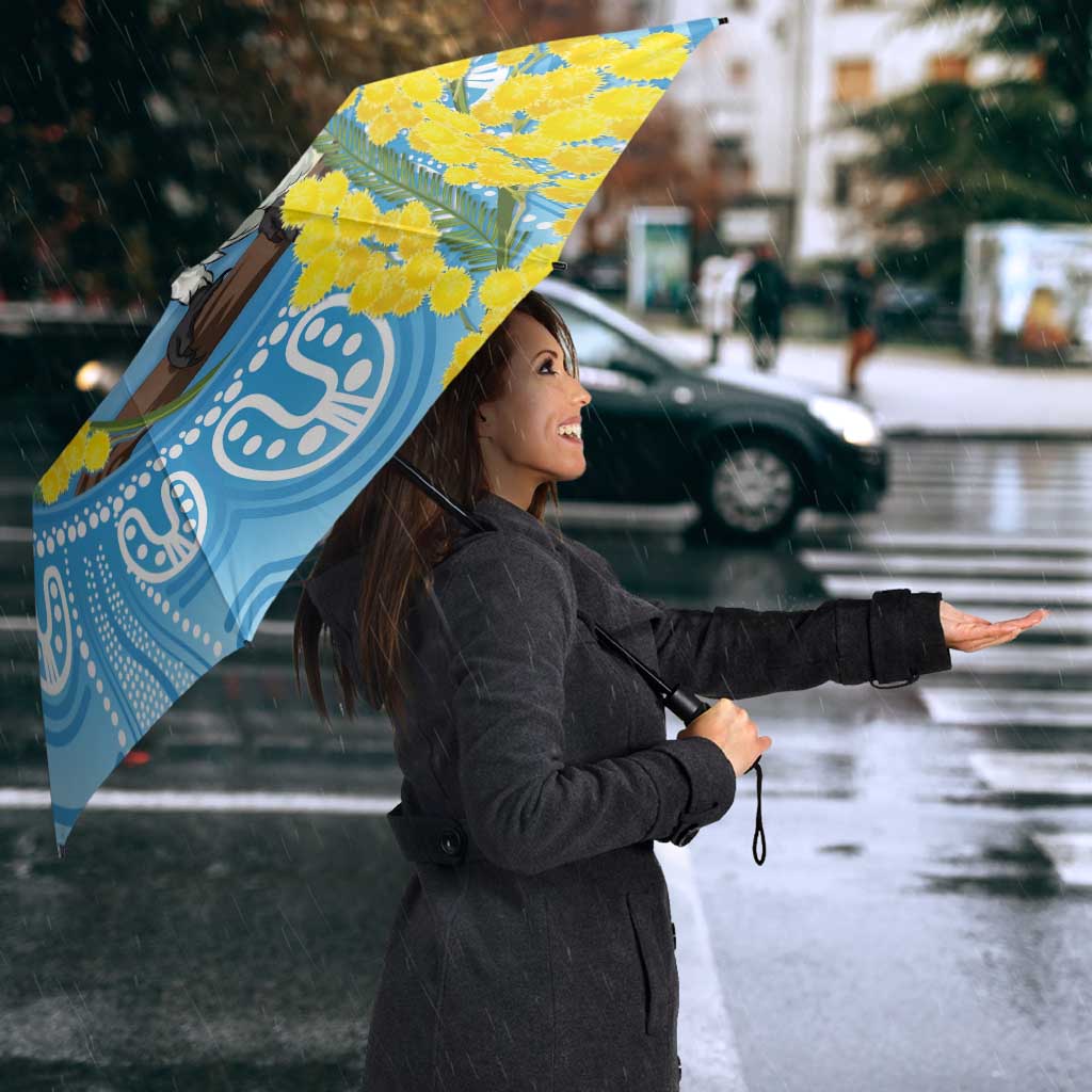 World Diabetes Day Australia Umbrella Yellow-crested Cockatoo Golden Wattle Aboriginal - Aussie Hoodie