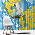 World Diabetes Day Australia Window Curtain Yellow-crested Cockatoo Golden Wattle Aboriginal - Aussie Hoodie