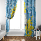 World Diabetes Day Australia Window Curtain Yellow-crested Cockatoo Golden Wattle Aboriginal - Aussie Hoodie