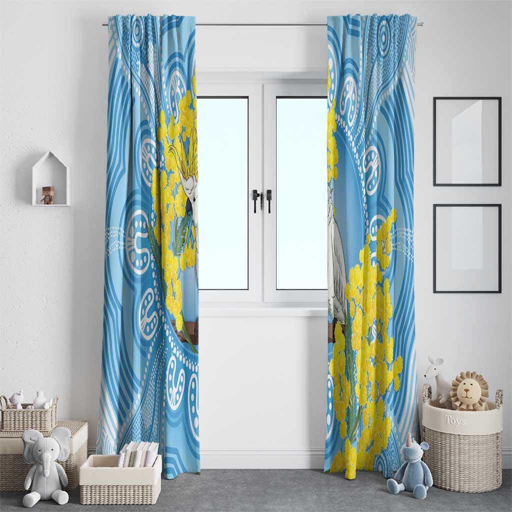 World Diabetes Day Australia Window Curtain Yellow-crested Cockatoo Golden Wattle Aboriginal - Aussie Hoodie