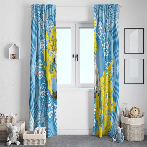 World Diabetes Day Australia Window Curtain Yellow-crested Cockatoo Golden Wattle Aboriginal - Aussie Hoodie