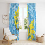 World Diabetes Day Australia Window Curtain Yellow-crested Cockatoo Golden Wattle Aboriginal - Aussie Hoodie