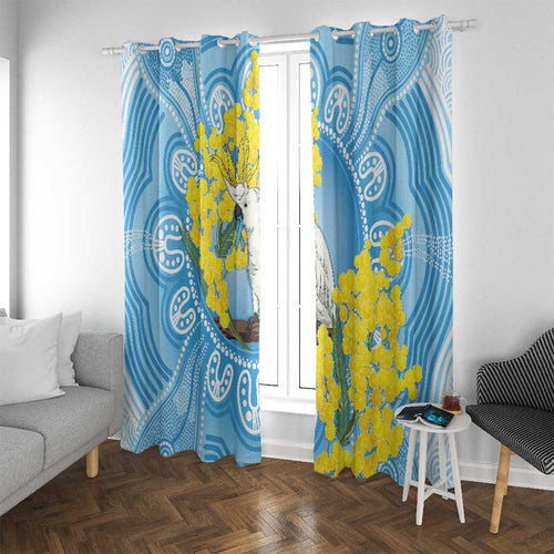 World Diabetes Day Australia Window Curtain Yellow-crested Cockatoo Golden Wattle Aboriginal - Aussie Hoodie