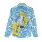 World Diabetes Day Australia Women Casual Shirt Yellow-crested Cockatoo Golden Wattle Aboriginal - Aussie Hoodie