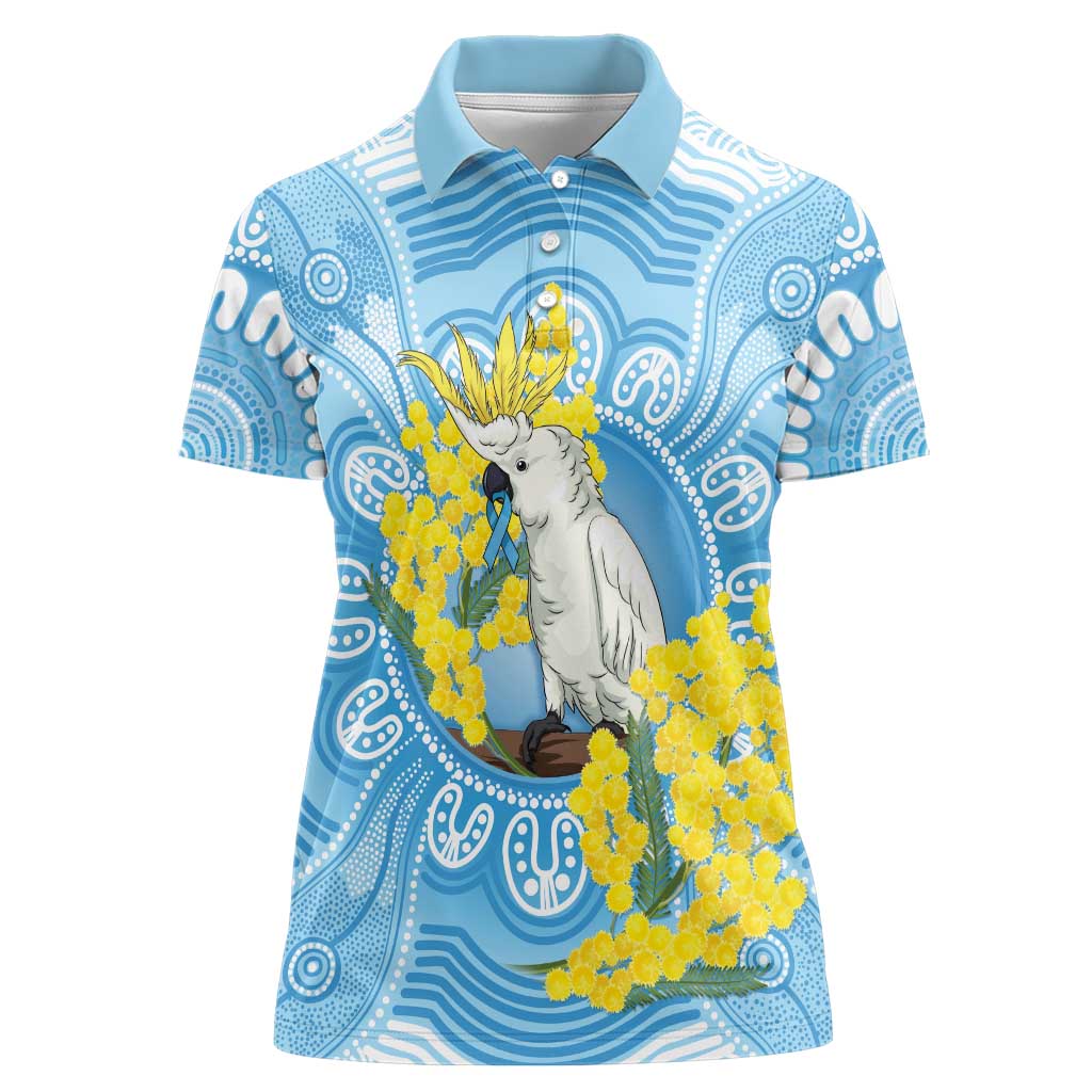 World Diabetes Day Australia Women Polo Shirt Yellow-crested Cockatoo Golden Wattle Aboriginal - Aussie Hoodie
