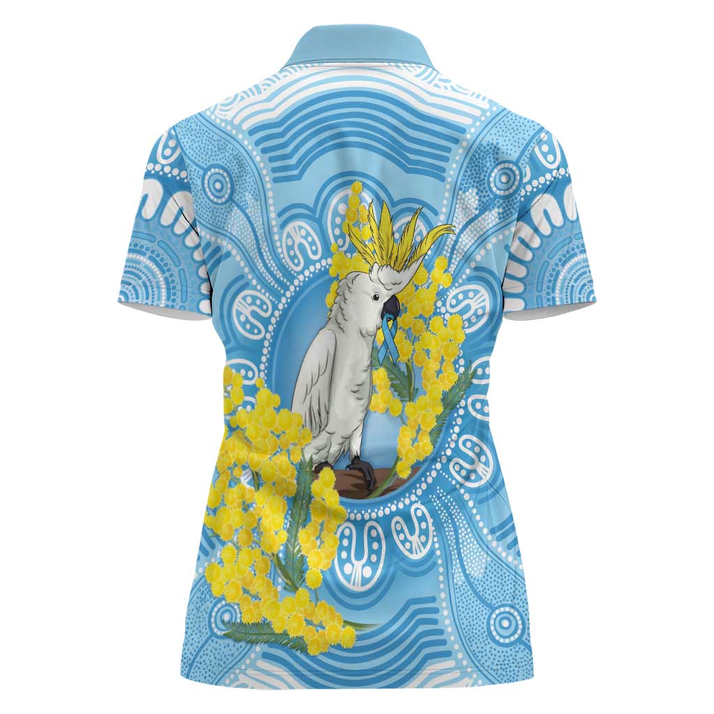 World Diabetes Day Australia Women Polo Shirt Yellow-crested Cockatoo Golden Wattle Aboriginal - Aussie Hoodie