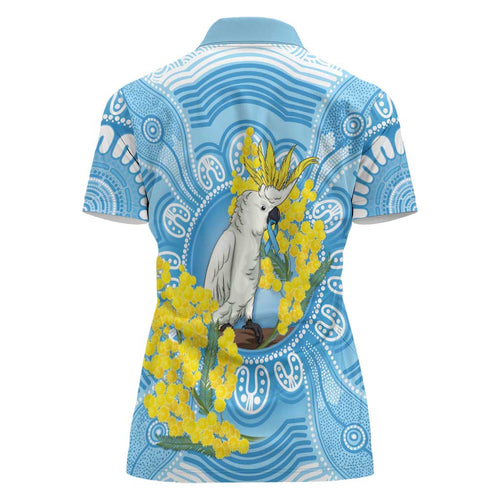 World Diabetes Day Australia Women Polo Shirt Yellow-crested Cockatoo Golden Wattle Aboriginal - Aussie Hoodie