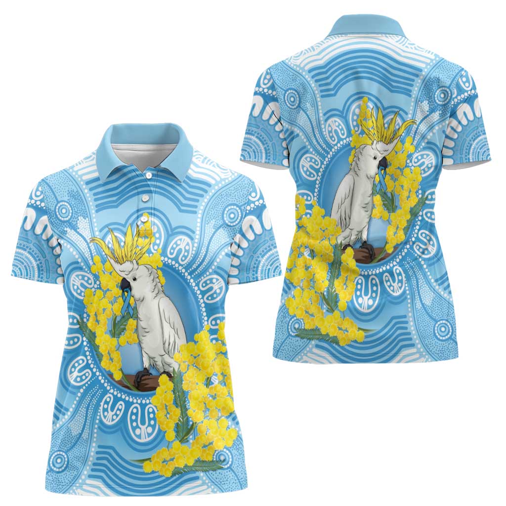 World Diabetes Day Australia Women Polo Shirt Yellow-crested Cockatoo Golden Wattle Aboriginal - Aussie Hoodie
