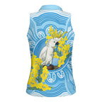 World Diabetes Day Australia Women Sleeveless Polo Shirt Yellow-crested Cockatoo Golden Wattle Aboriginal - Aussie Hoodie