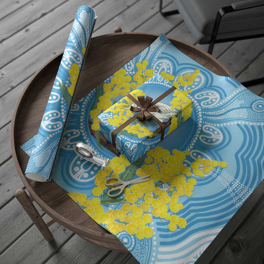 World Diabetes Day Australia Wrapping Paper Yellow-crested Cockatoo Golden Wattle Aboriginal - Aussie Hoodie