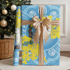 World Diabetes Day Australia Wrapping Paper Yellow-crested Cockatoo Golden Wattle Aboriginal - Aussie Hoodie