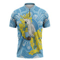 World Diabetes Day Australia Zipper Polo Shirt Yellow-crested Cockatoo Golden Wattle Aboriginal - Aussie Hoodie
