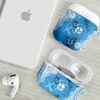 World Diabetes Day Australia AirPods Case Blue Ribbon Butterfly Aboriginal Art - Aussie Hoodie