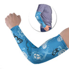 World Diabetes Day Australia Arm Sleeves Blue Ribbon Butterfly Aboriginal Art - Aussie Hoodie