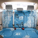 World Diabetes Day Australia Back Car Seat Cover Blue Ribbon Butterfly Aboriginal Art - Aussie Hoodie