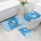 World Diabetes Day Australia Bathroom Set Blue Ribbon Butterfly Aboriginal Art - Aussie Hoodie