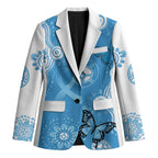 World Diabetes Day Australia Blazer Blue Ribbon Butterfly Aboriginal Art - Aussie Hoodie