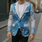 World Diabetes Day Australia Blazer Blue Ribbon Butterfly Aboriginal Art - Aussie Hoodie