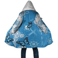 World Diabetes Day Australia Cloak Blue Ribbon Butterfly Aboriginal Art - Aussie Hoodie