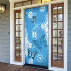 World Diabetes Day Australia Door Cover Blue Ribbon Butterfly Aboriginal Art - Aussie Hoodie
