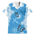 World Diabetes Day Australia Family Matching Long Sleeve Bodycon Dress and Hawaiian Shirt Blue Ribbon Butterfly Aboriginal Art - Aussie Hoodie