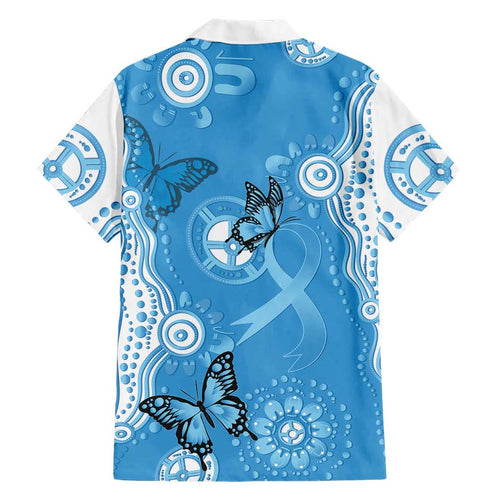 World Diabetes Day Australia Family Matching Long Sleeve Bodycon Dress and Hawaiian Shirt Blue Ribbon Butterfly Aboriginal Art - Aussie Hoodie