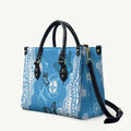 World Diabetes Day Australia Leather Bag Blue Ribbon Butterfly Aboriginal Art - Aussie Hoodie
