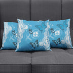 World Diabetes Day Australia Pillow Cover Blue Ribbon Butterfly Aboriginal Art - Aussie Hoodie