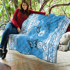 World Diabetes Day Australia Quilt Blue Ribbon Butterfly Aboriginal Art - Aussie Hoodie