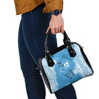 World Diabetes Day Australia Shoulder Handbag Blue Ribbon Butterfly Aboriginal Art - Aussie Hoodie