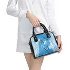 World Diabetes Day Australia Shoulder Handbag Blue Ribbon Butterfly Aboriginal Art - Aussie Hoodie