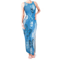 World Diabetes Day Australia Tank Maxi Dress Blue Ribbon Butterfly Aboriginal Art - Aussie Hoodie