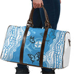 World Diabetes Day Australia Travel Bag Blue Ribbon Butterfly Aboriginal Art - Aussie Hoodie