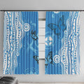 World Diabetes Day Australia Window Curtain Blue Ribbon Butterfly Aboriginal Art - Aussie Hoodie