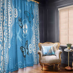 World Diabetes Day Australia Window Curtain Blue Ribbon Butterfly Aboriginal Art - Aussie Hoodie