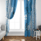 World Diabetes Day Australia Window Curtain Blue Ribbon Butterfly Aboriginal Art - Aussie Hoodie