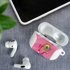 Custom Bowls Australia Breast Cancer AirPods Case Pink Ribbon Aussie Map With Kangaroo Emu - Aussie Hoodie