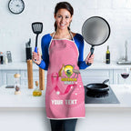 Custom Bowls Australia Breast Cancer Apron Pink Ribbon Aussie Map With Kangaroo Emu - Aussie Hoodie